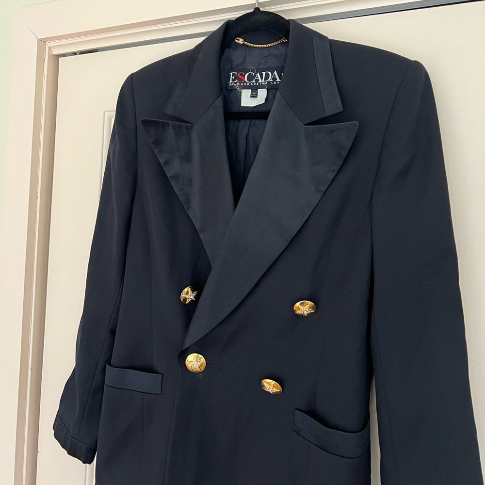 Vintage Made in Germany Escada Double Breasted Blazer - Picture 2 of 12